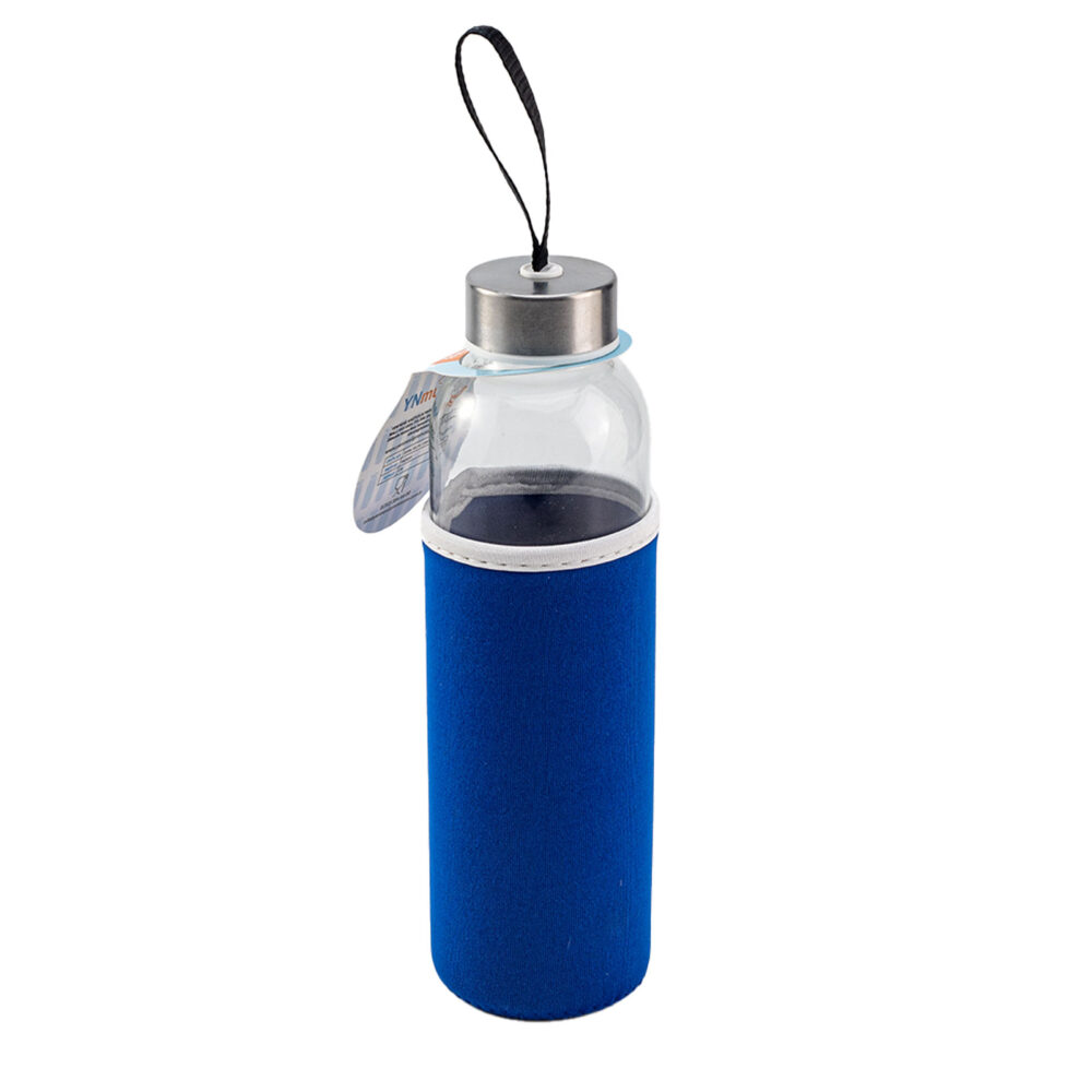 LADOGA LACİVERT 550 ML CAM MATARA | Promosyon Ürünleri