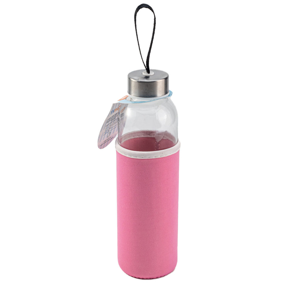 LADOGA PEMBE 550 ML CAM MATARA | Promosyon Ürünleri