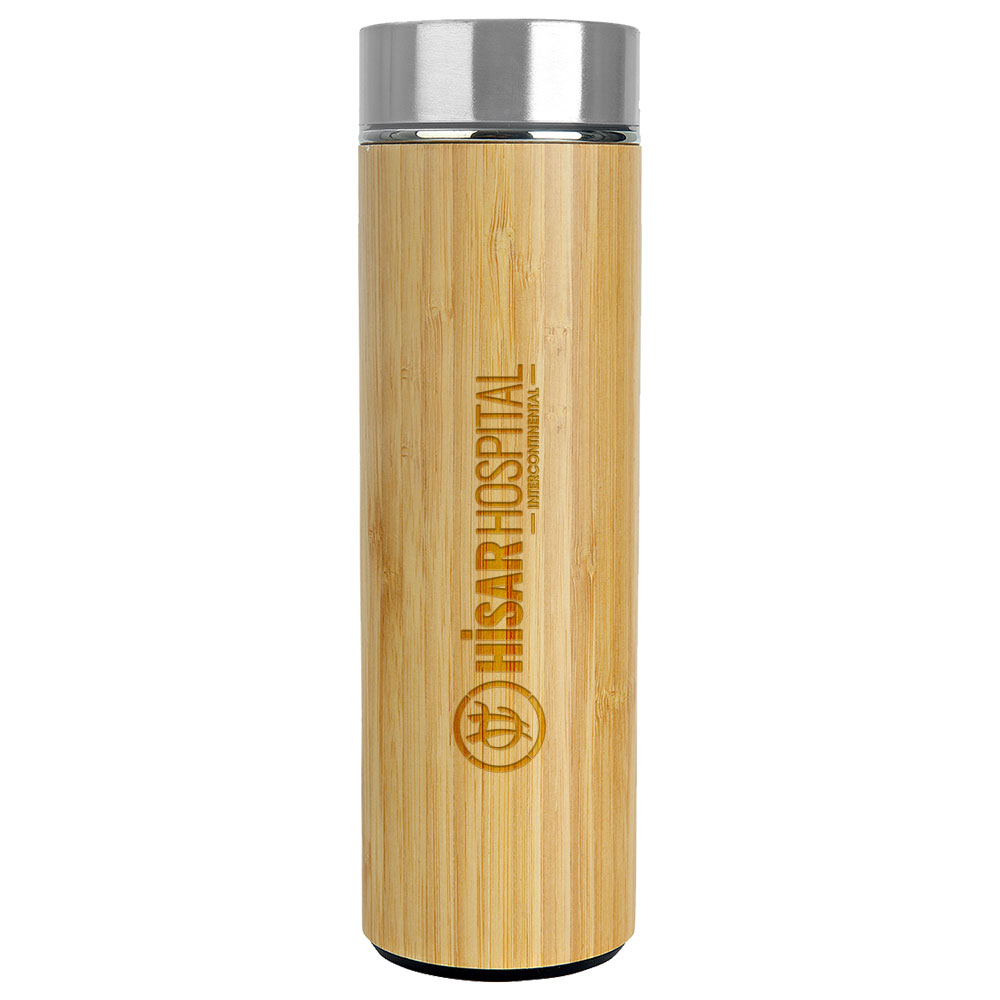 İznİk 500 ml bambu Çelİk termos ekstra promosyon ekstra promosyon