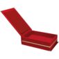 KAŞMİR KIRMIZI KADİFE PLAKET KUTUSU (16X28 CM) | Promosyon Ürünleri