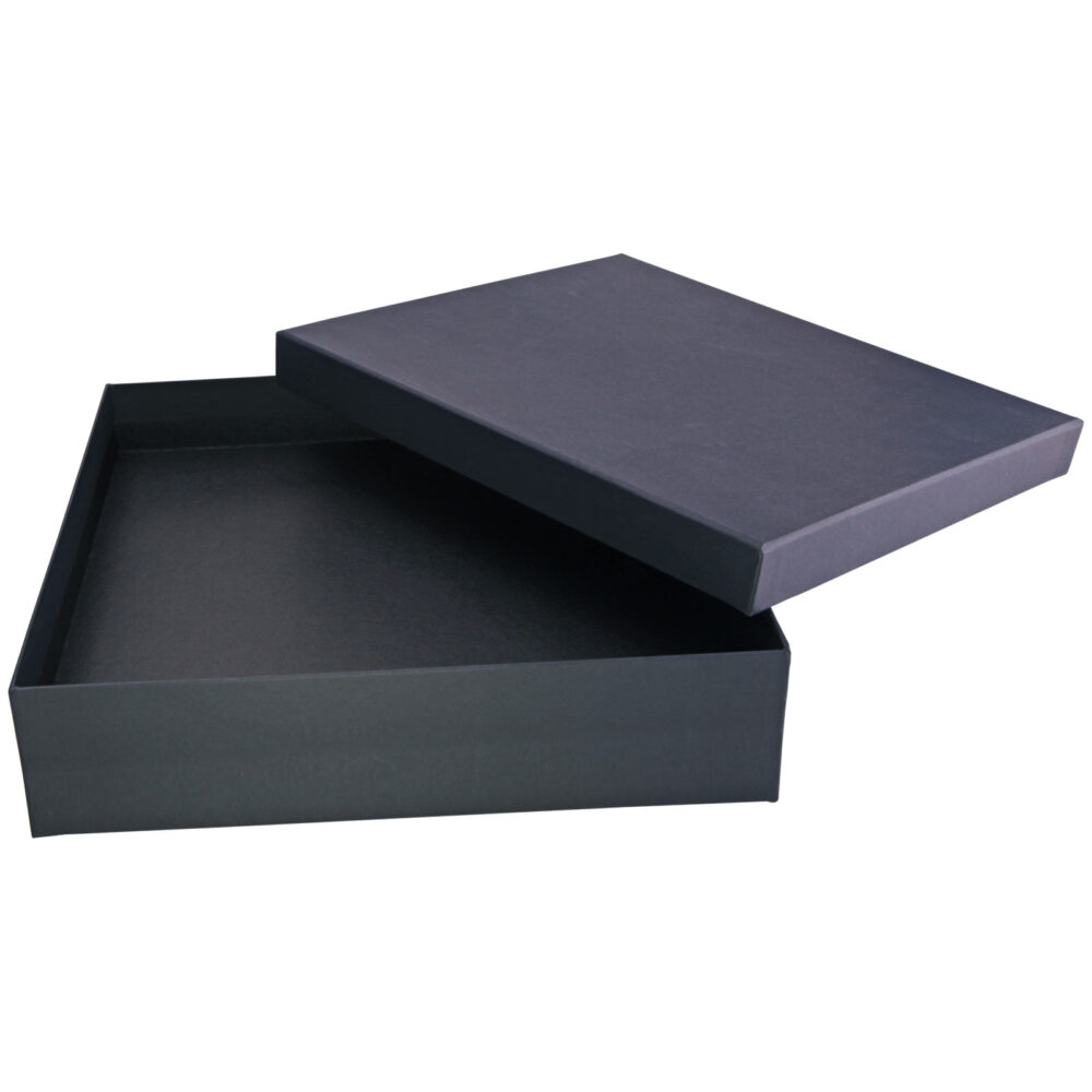 YONCA SİYAH GEÇME KAPAK KUTU (26X40X9 CM) | Promosyon Ürünleri