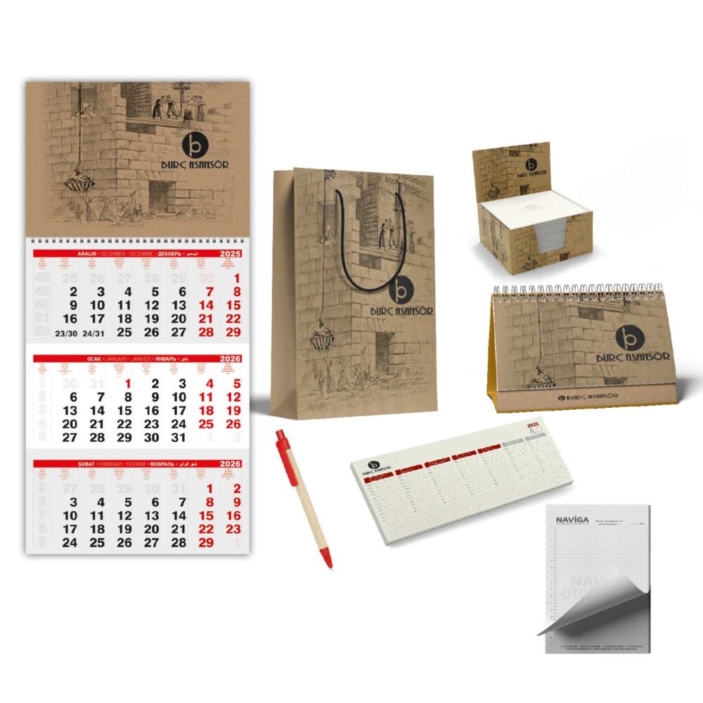 ALA-01 KRAFT SET | Promosyon Ürünleri