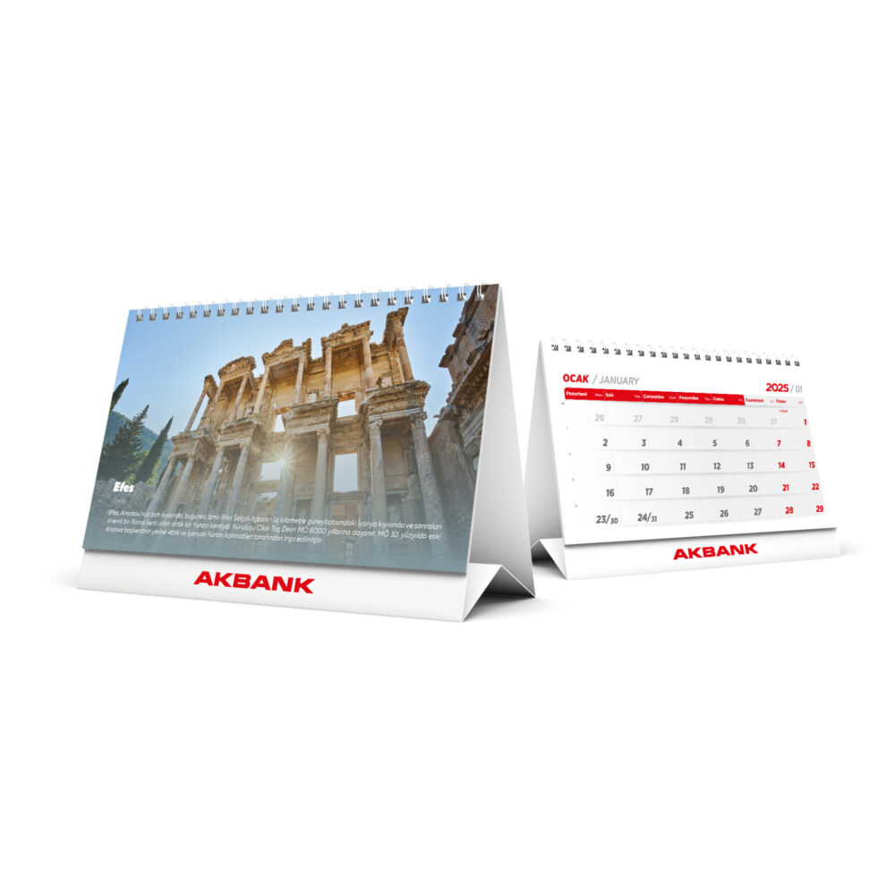 Ala 20 tarİhİ yerler ÜÇgen masa takvİmİ ekstra promosyon ekstra promosyon