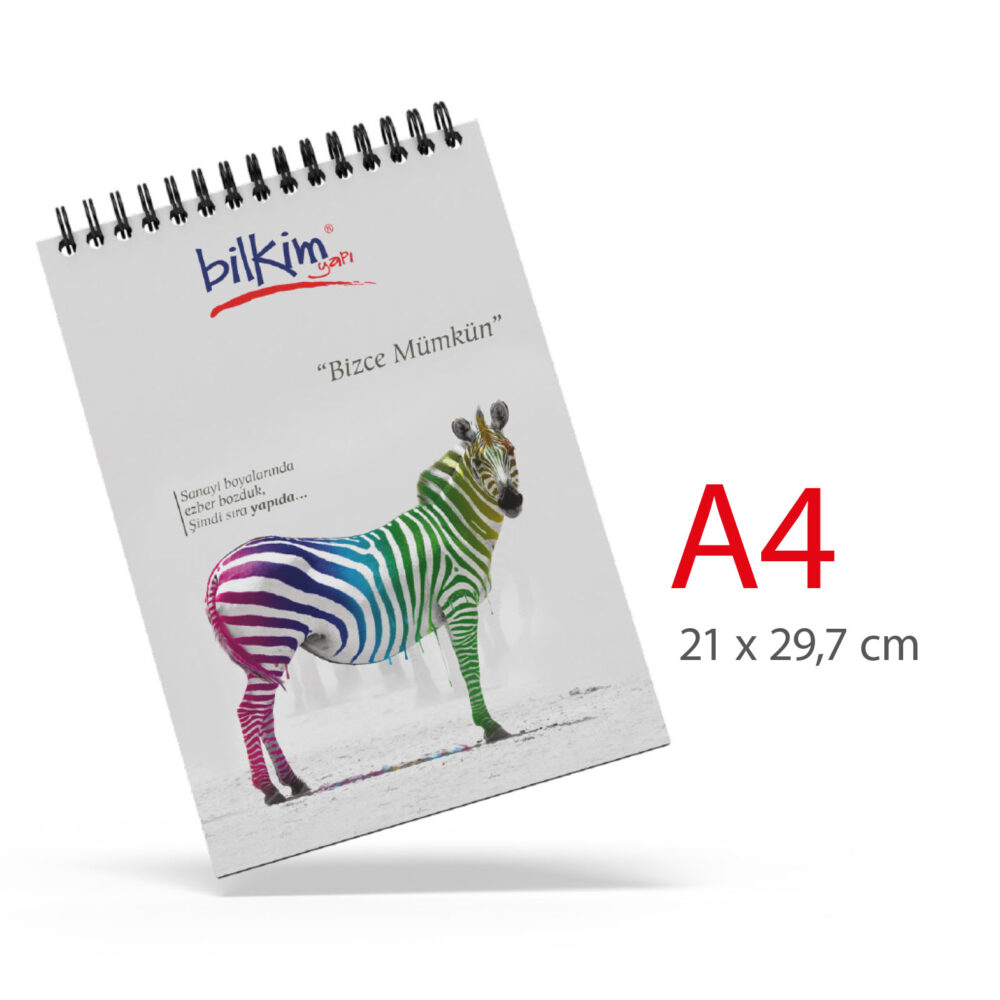 ALA-51 A4 KARTON KAPAKLI SPİRALLİ BLOKNOT | Promosyon Ürünleri