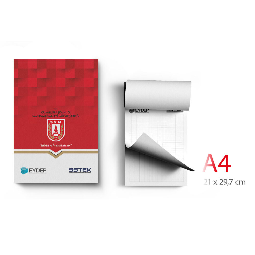 ALA-52 KAPAK GEÇMELİ A4 BLOKNOT | Promosyon Ürünleri