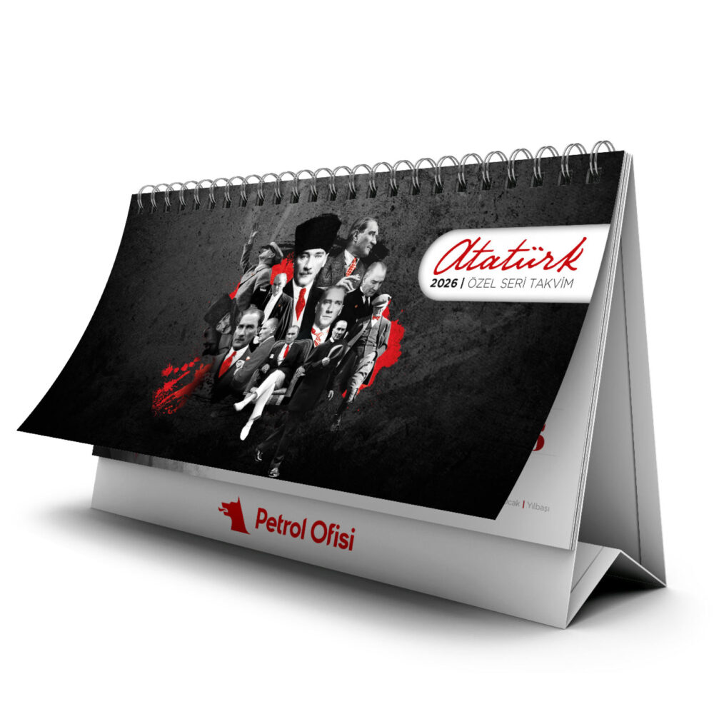 Pm 53 atatÜrk ÜÇgen sivama ayak masa takvİmİ ekstra promosyon ekstra promosyon